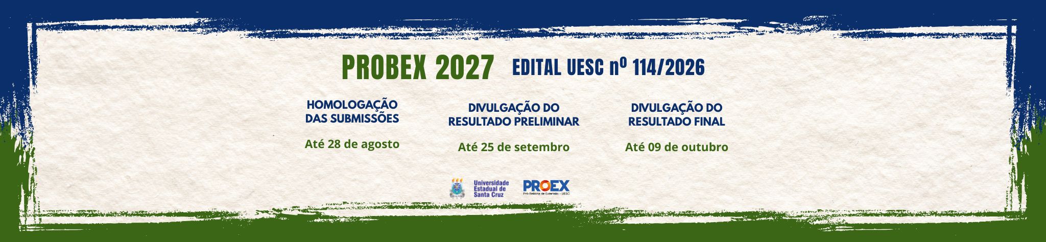 Edital de Bolsa Probex 2027